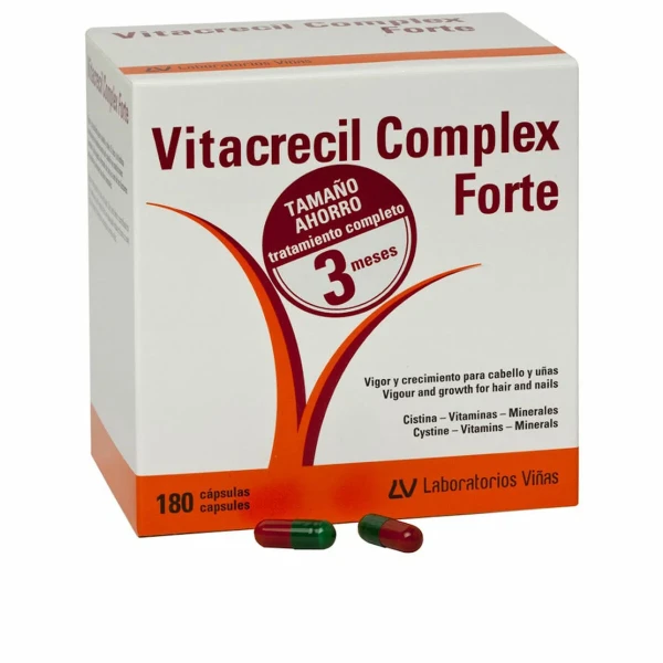 Complemento Alimenticio Vitacrecil Complex Forte CABELLO Y UÑAS 180 Unidades