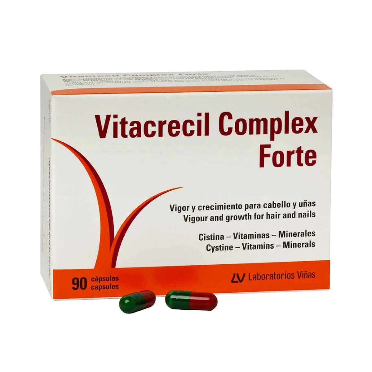Complemento Alimenticio Vitacrecil Complex Forte CABELLO Y UÑAS 90 Unidades
