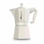 Cafetera Italiana Bialetti MOKA EXCLUSIVE CREAM 6T Crema Aluminio 6 Tazas