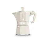 Cafetera Italiana Bialetti MOKA EXCLUSIVE CREAM 3T Crema Aluminio 3 Tazas
