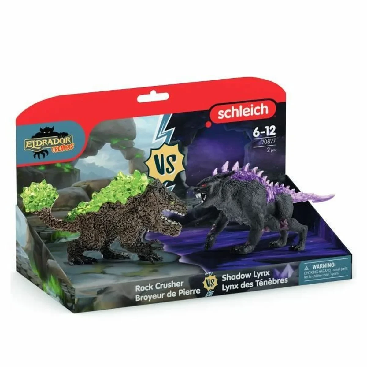 Figura de Acción Schleich Dark Lynx vs Stone Crusher Duo Figurines