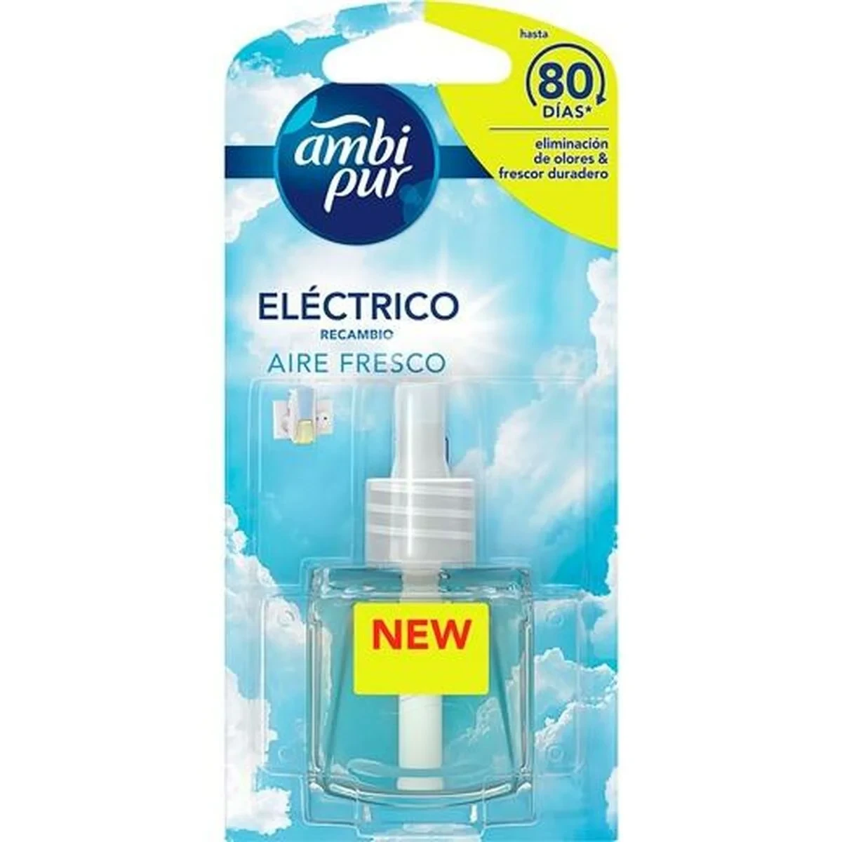 Recambio de Ambientador Eléctrico Ambi Pur AIRE FRESCO Aire limpio 21,5 ml (9 Unidades)