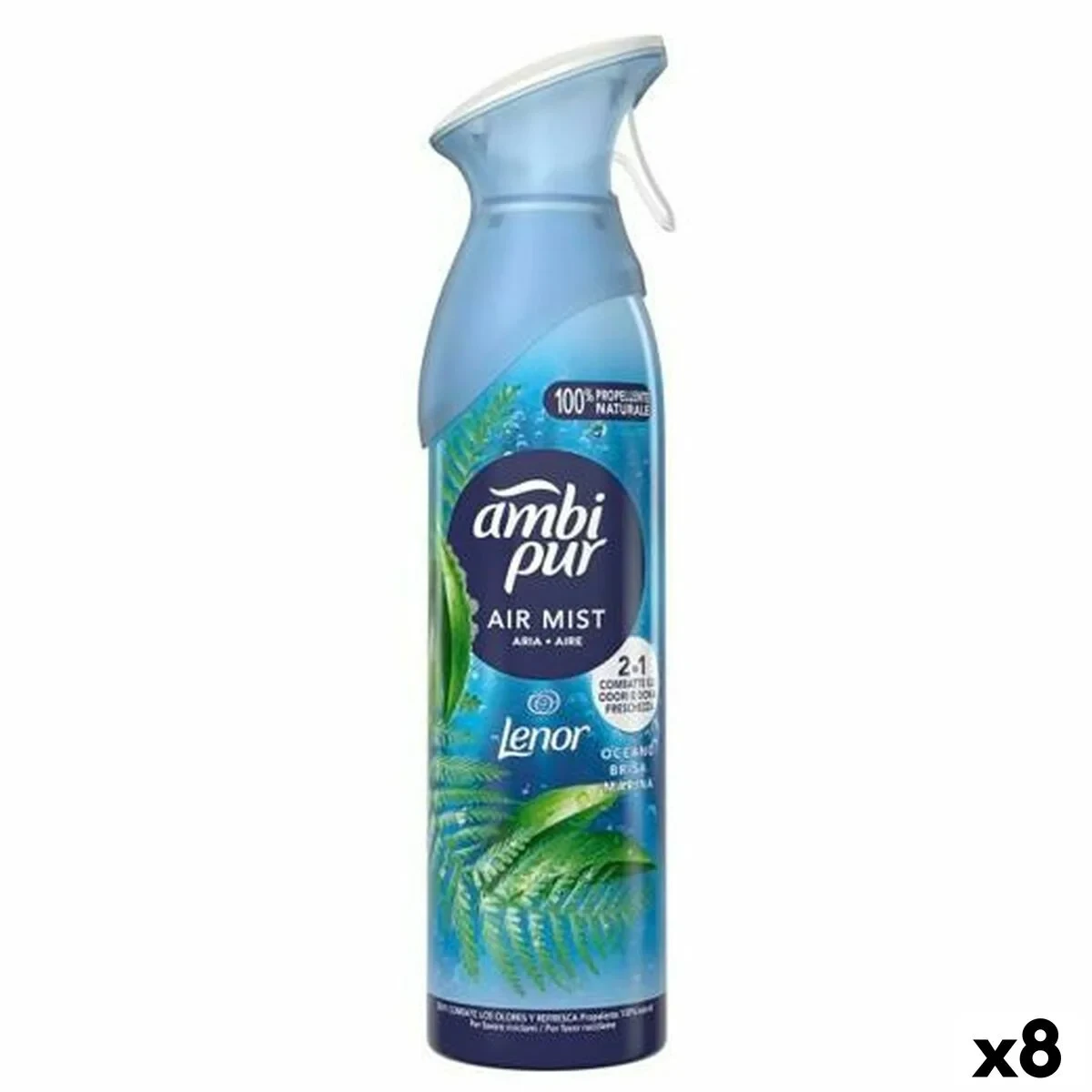 Spray Ambientador Ambi Pur Brisa marina 185 ml (8 Unidades)