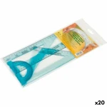 Set de reglas Faibo Azul 4 Piezas (20 Unidades)