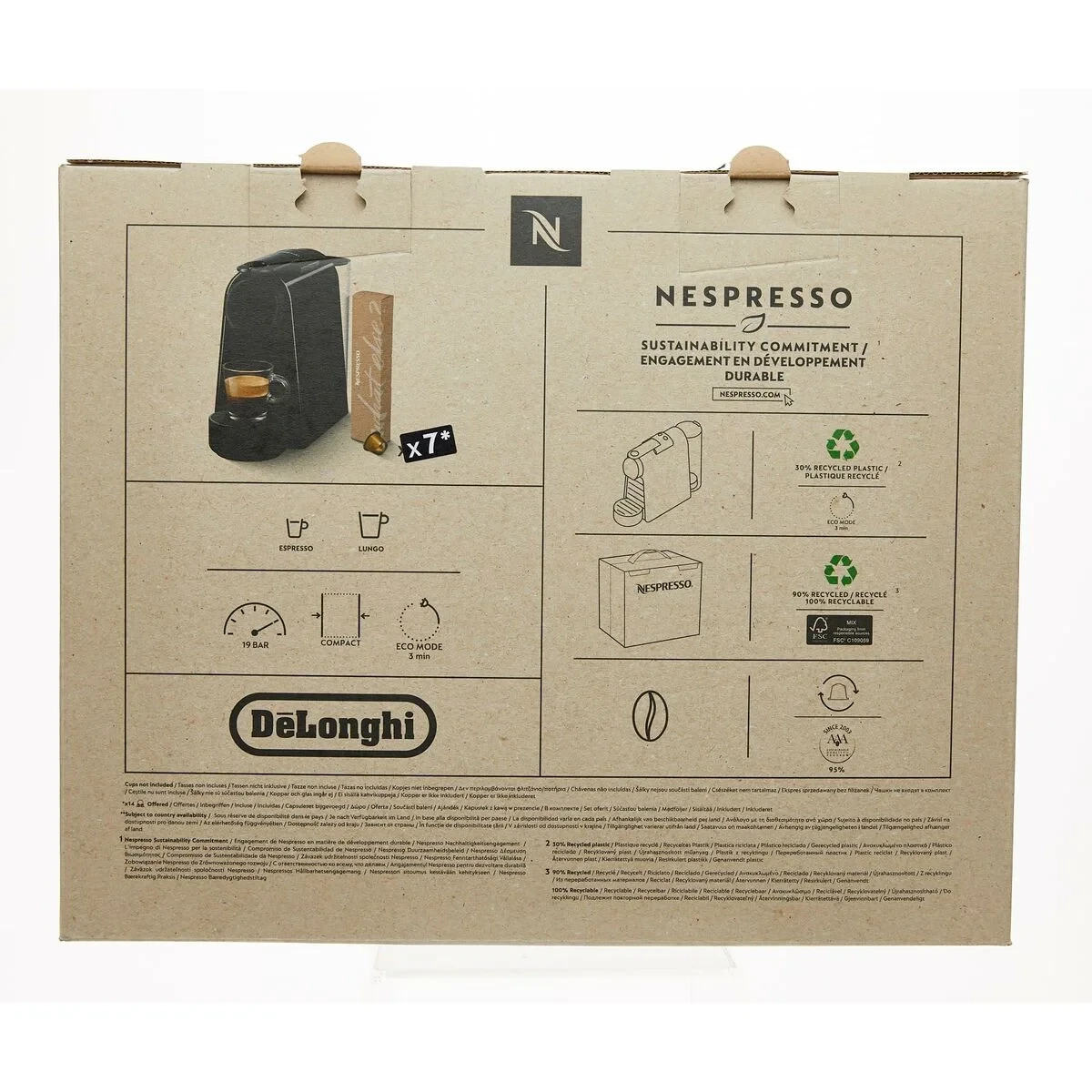 Cafetera de Cápsulas DeLonghi ESSENZA MINI Lima 600 ml