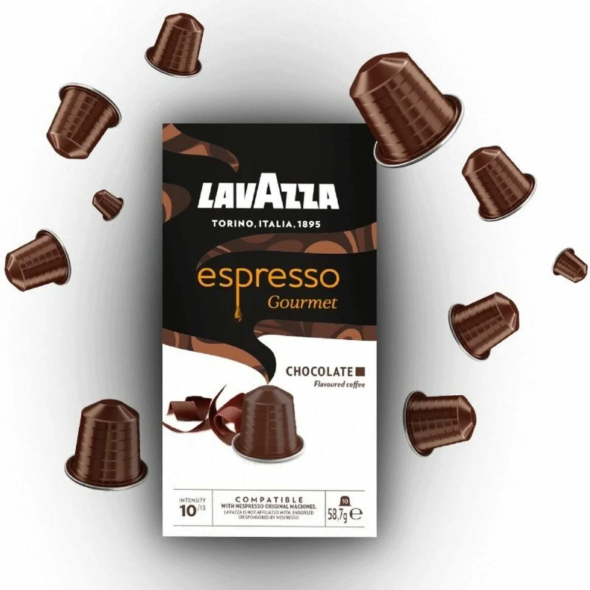 Cápsulas de Café Lavazza Espresso Gourmet Chocolate 10 Piezas (10 Unidades)