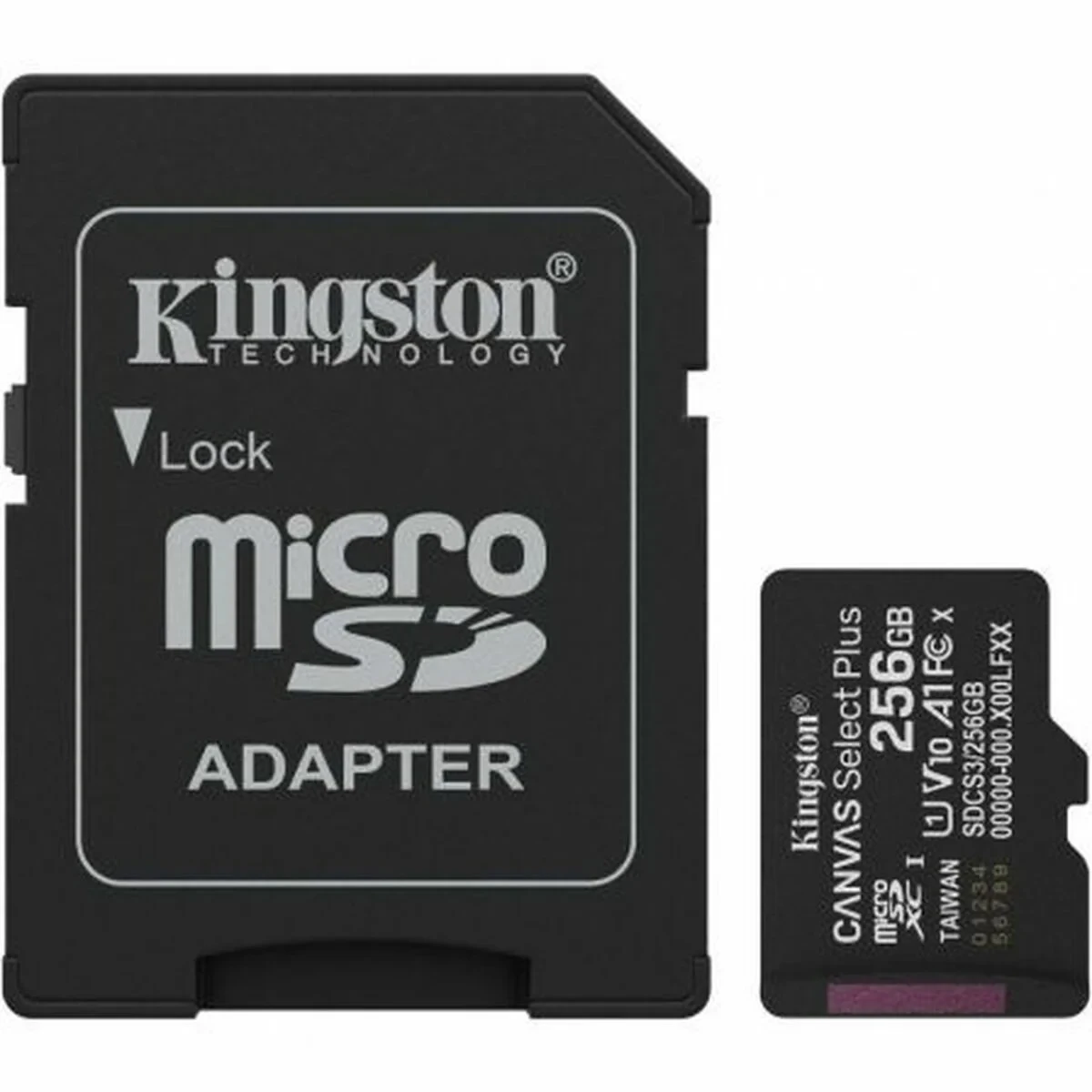 Tarjeta de Memoria Micro SD con Adaptador Kingston SDCS3/256GB