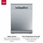 Lavavajillas Teka DFS76850 Acero 60 cm