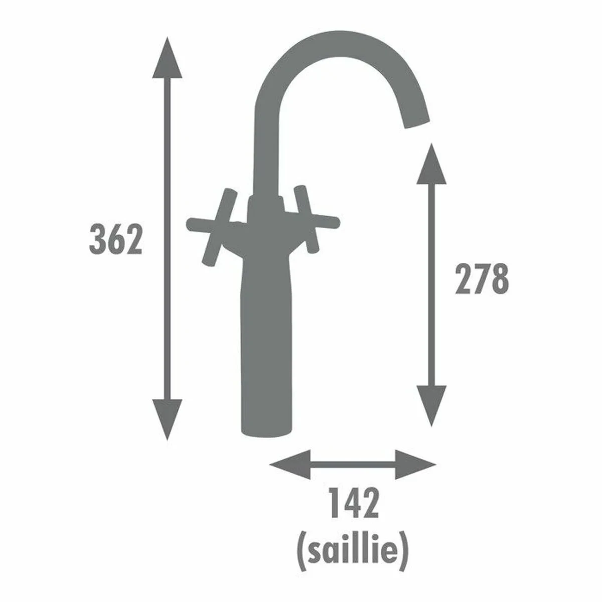 Grifo Monomando Edouard Rousseau Negro