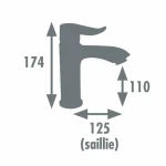 Grifo Monomando Edouard Rousseau