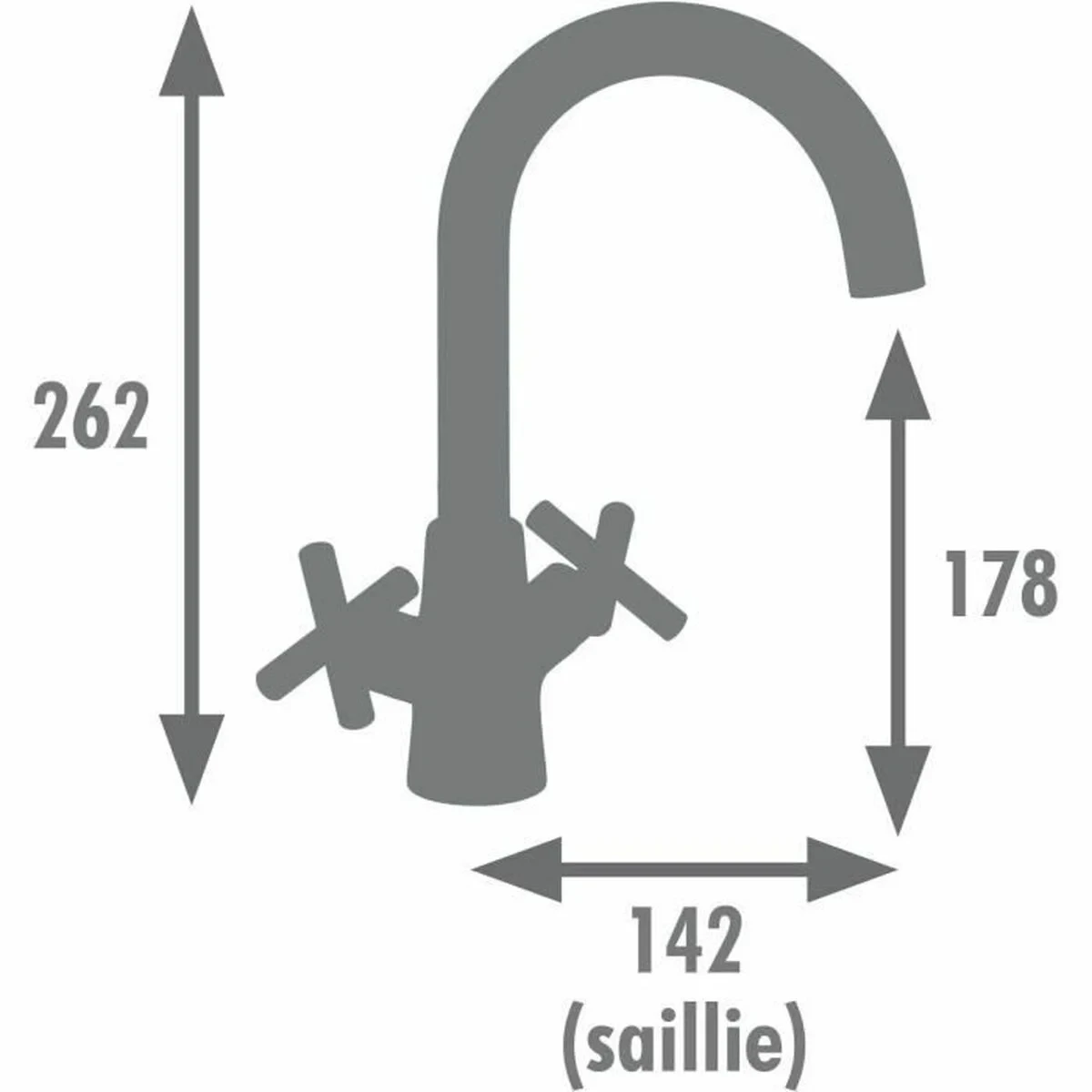 Grifo Monomando Edouard Rousseau Negro