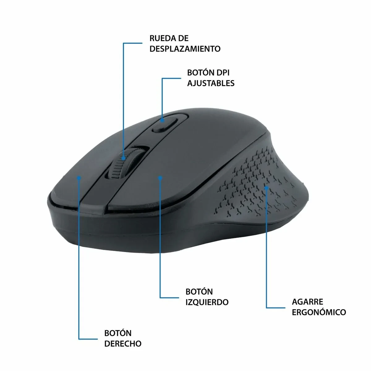 Teclado y Ratón CoolBox COO-KTR-03W