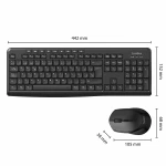 Teclado y Ratón CoolBox COO-KTR-03W