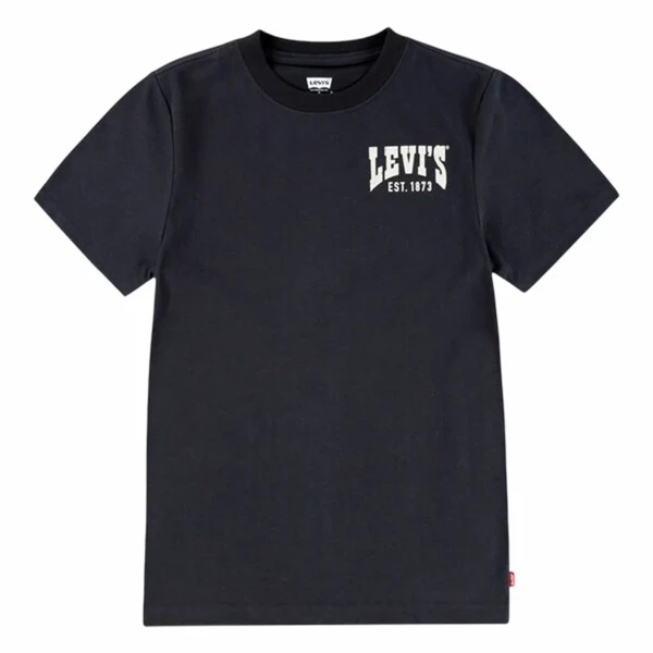Camiseta de Manga Corta Infantil Levi's Lvb Valley View Negro