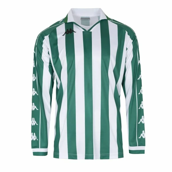 Camiseta de Fútbol de Manga Corta Hombre Kappa Onso Blanco Verde