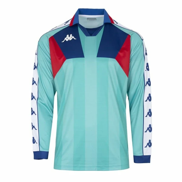 Camiseta de Fútbol de Manga Corta Hombre Kappa Amario Azul Rojo