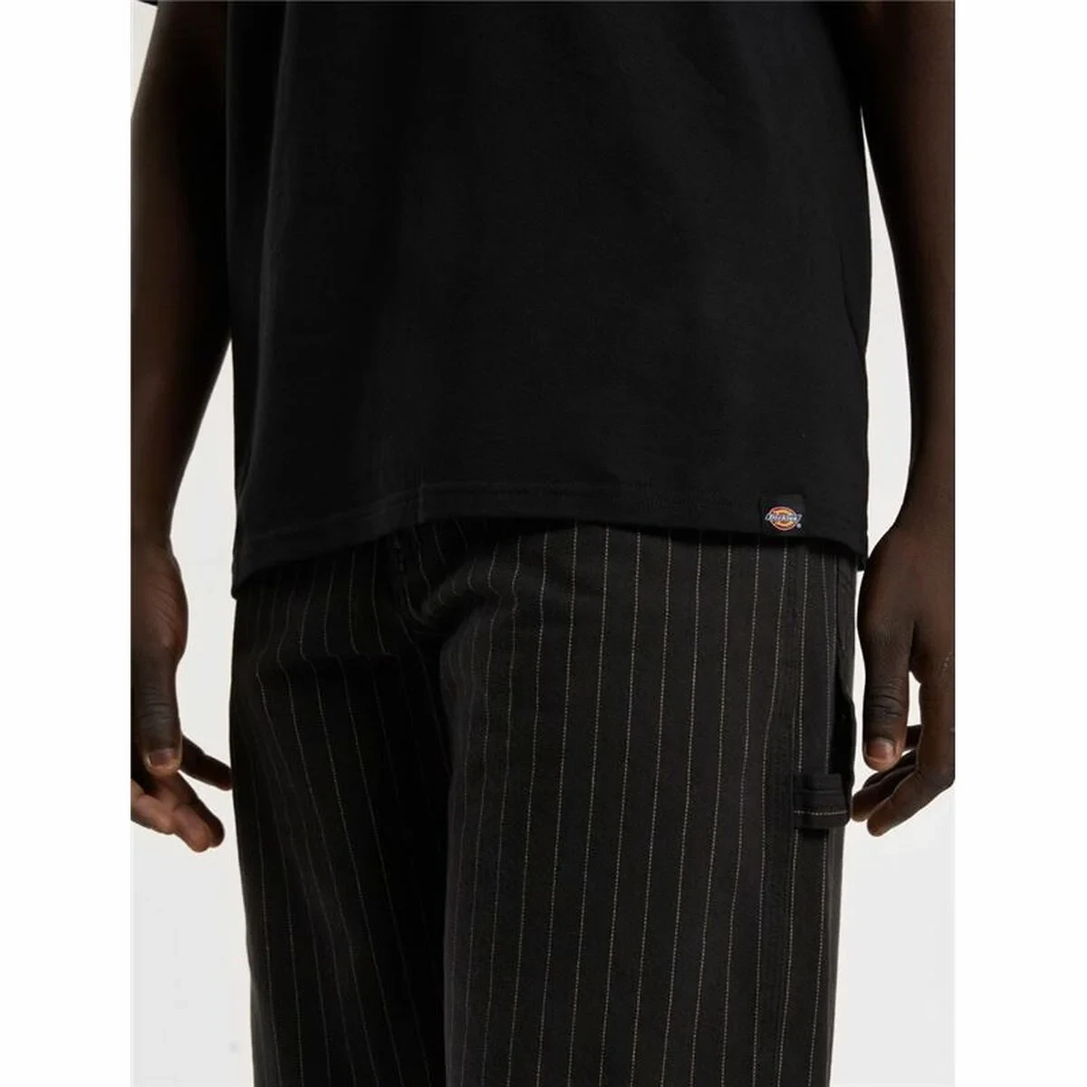 Camiseta de Manga Corta Hombre Dickies Service Crew Ss Tee Negro