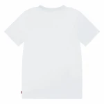 Camiseta de Manga Corta Infantil Levi's Lvb Golden Glow Batwing Blanco