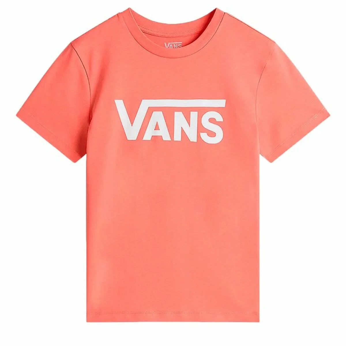 Camiseta de Manga Corta Mujer Vans Flying V Flyv Rosa Salmón