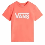 Camiseta de Manga Corta Mujer Vans Flying V Flyv Rosa Salmón