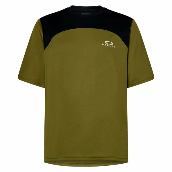 Camiseta de Manga Corta Hombre Oakley Free Ride SS Verde Oliva