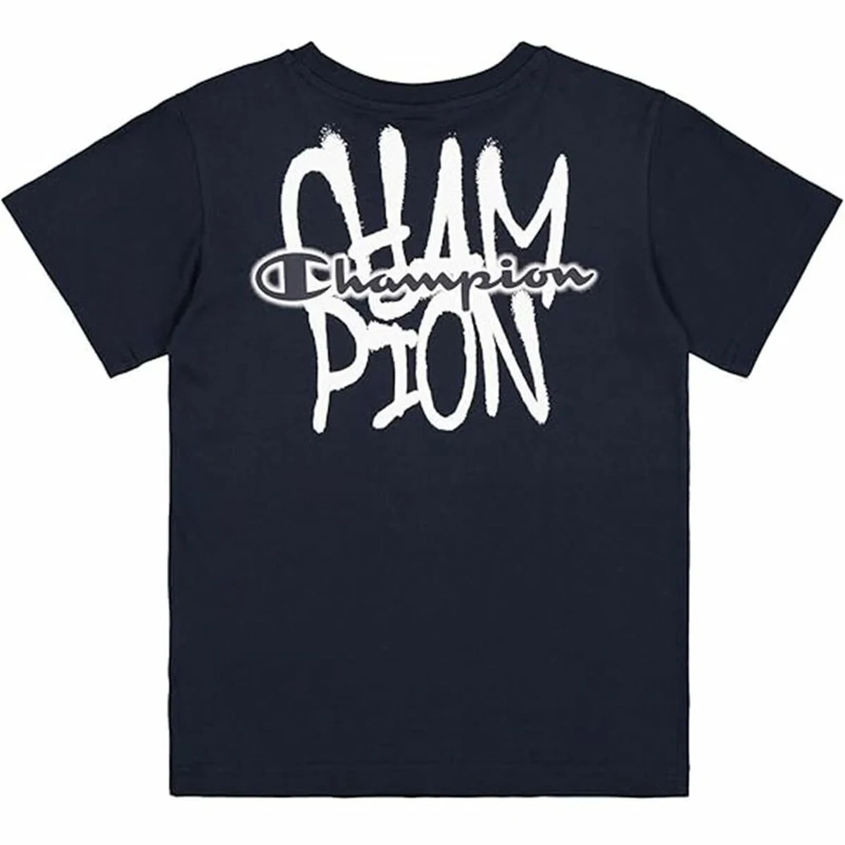 Camiseta de Manga Corta Infantil Champion Champion SS Azul marino