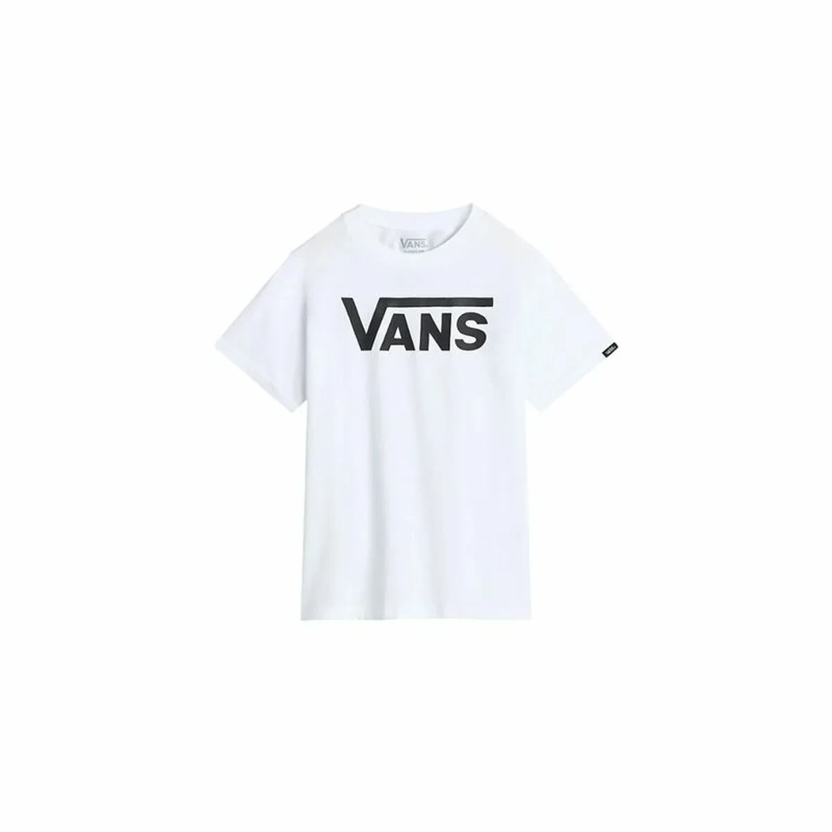 Camiseta de Manga Corta Infantil Vans Vans Classic Blanco