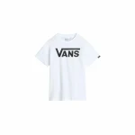 Camiseta de Manga Corta Infantil Vans Vans Classic Blanco