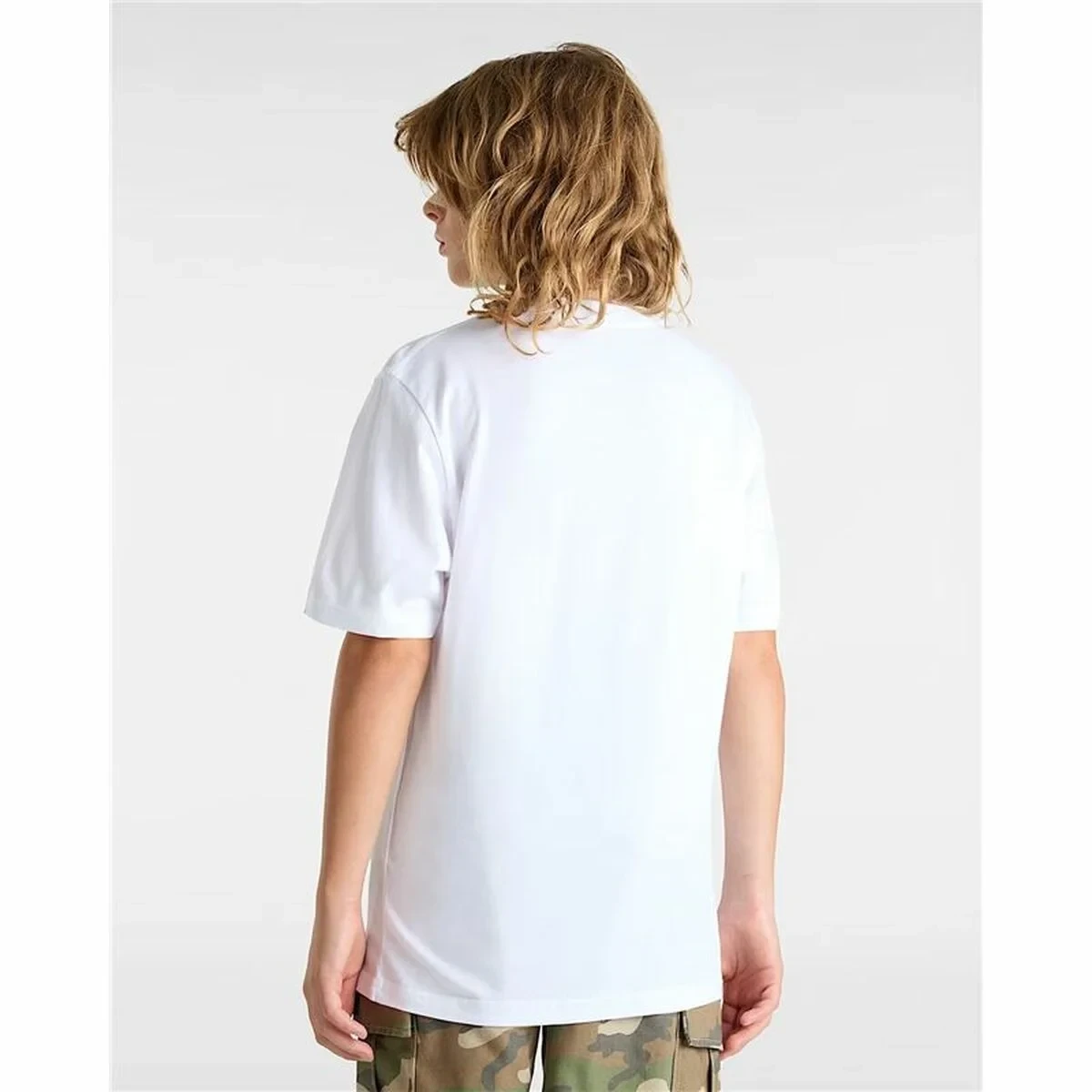 Camiseta de Manga Corta Infantil Vans Inter Blanco