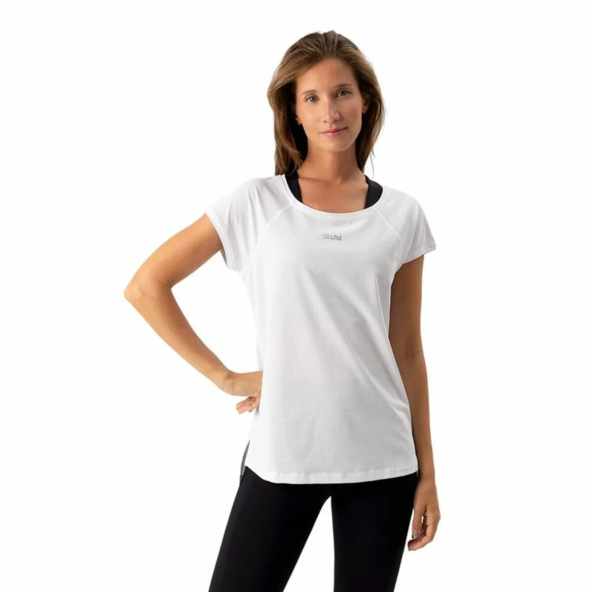 Camiseta de Manga Corta Mujer Ditchil Ariana Blanco