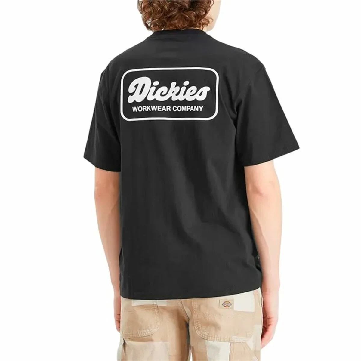 Camiseta de Manga Corta Hombre Dickies Lewistown Ss Negro