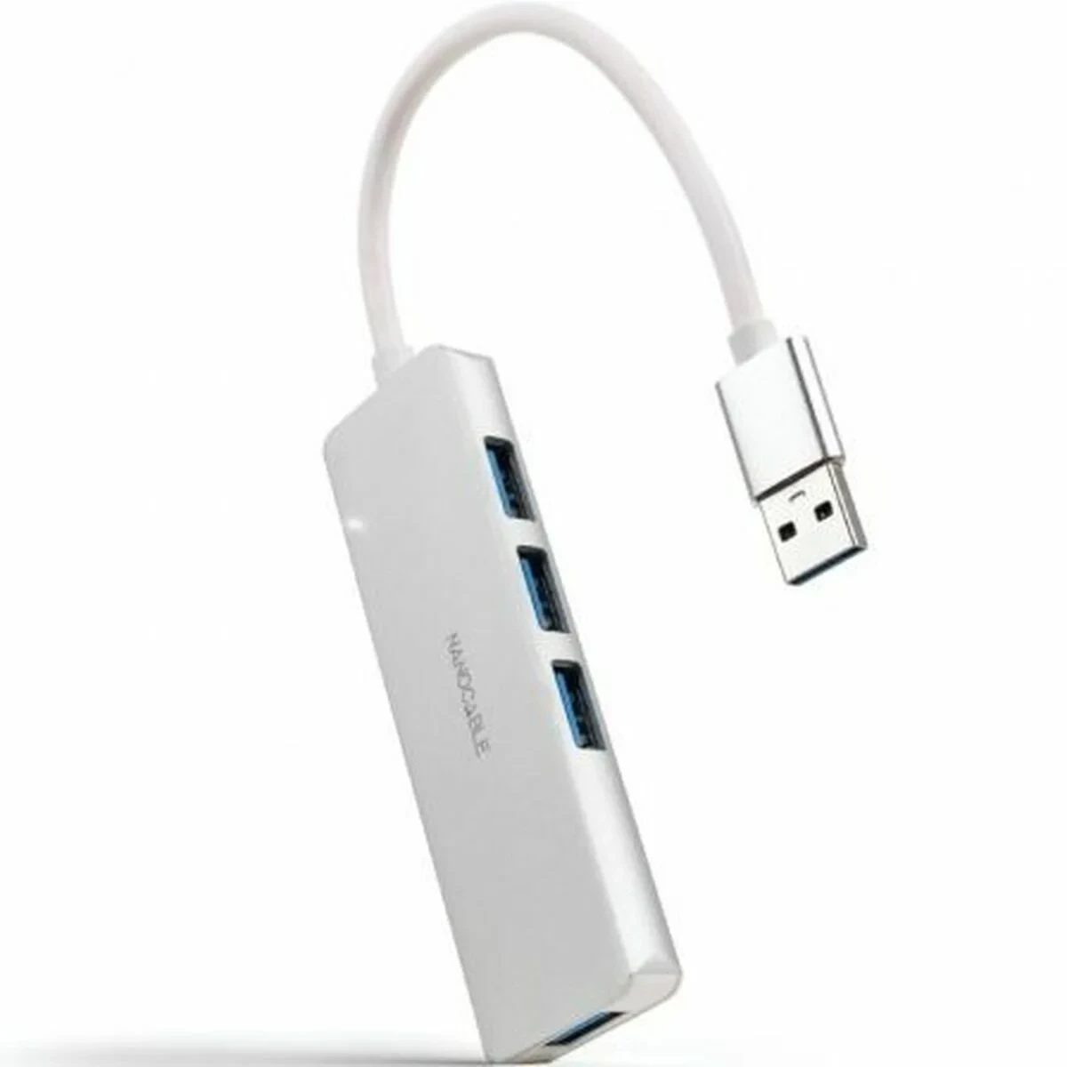 Hub USB NANOCABLE 10.16.4602 Plateado