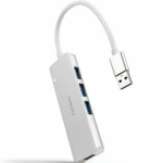 Hub USB NANOCABLE 10.16.4602 Plateado