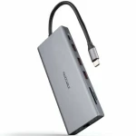 Hub USB NANOCABLE 10.16.4612 Gris 100 W