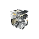 Lavavajillas Whirlpool Corporation W8IHP42LSC Negro 60 cm