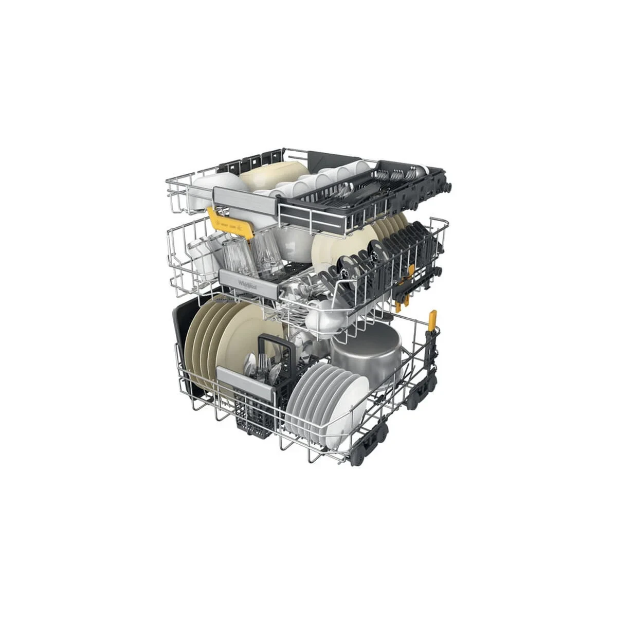 Lavavajillas Whirlpool Corporation W8IHP42LSC Negro 60 cm