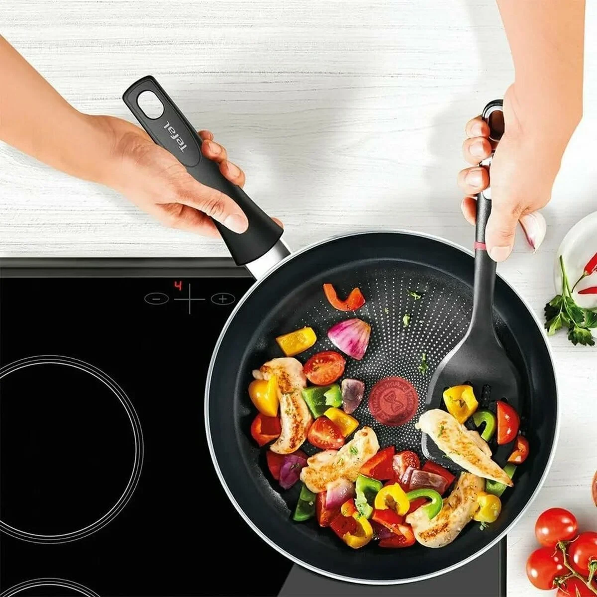 Sartén Tefal FORCE BLACK 24C Negro Aluminio Ø 24 cm