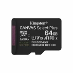 Tarjeta de Memoria Micro SD con Adaptador Kingston SDCS3/64GBSP 64 GB