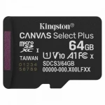 Tarjeta de Memoria Micro SD con Adaptador Kingston SDCS3/64GBSP 64 GB