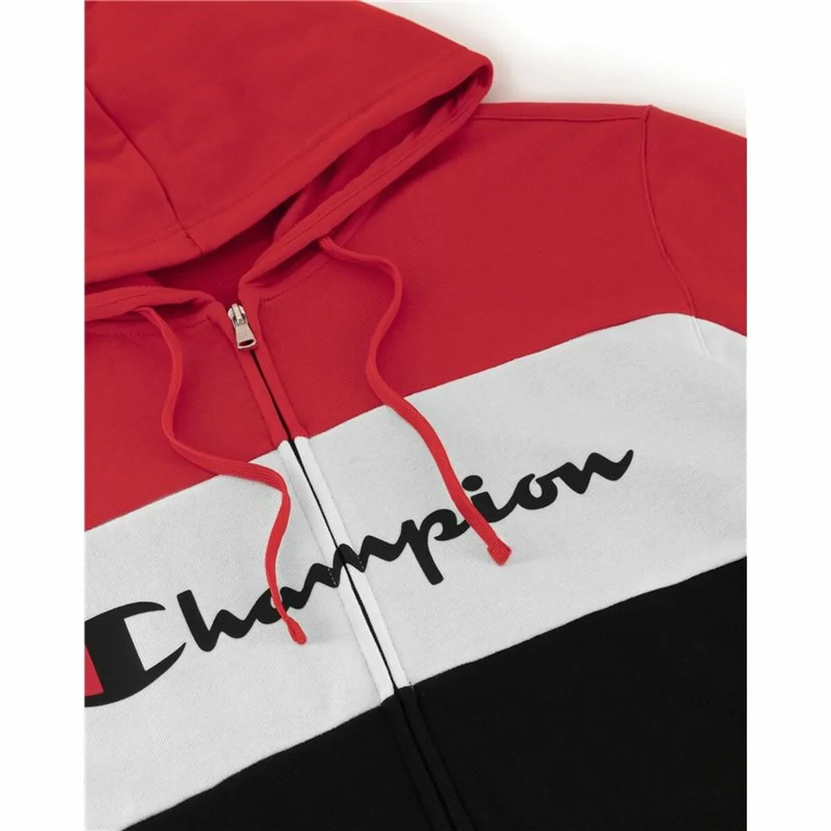 Chándal para Adultos Champion Champion Full Zip Suit Negro Rojo Hombre