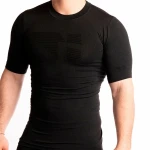 Camiseta de Manga Corta Hombre Hanker Negro