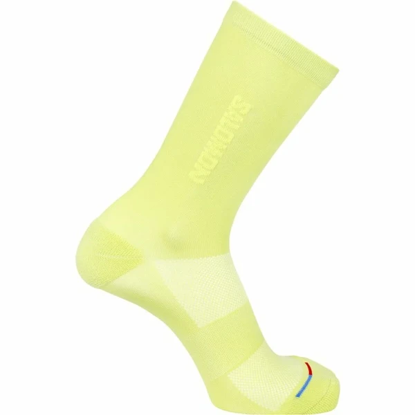 Calcetines Deportivos Salomon 365 Crew Amarillo Caqui Trail