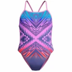 Bañador Mujer Speedo Digital Vback Multicolor Rosa