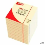 Notas Adhesivas Apli CLASSIC Amarillo 75 x 75 mm (12 Unidades)