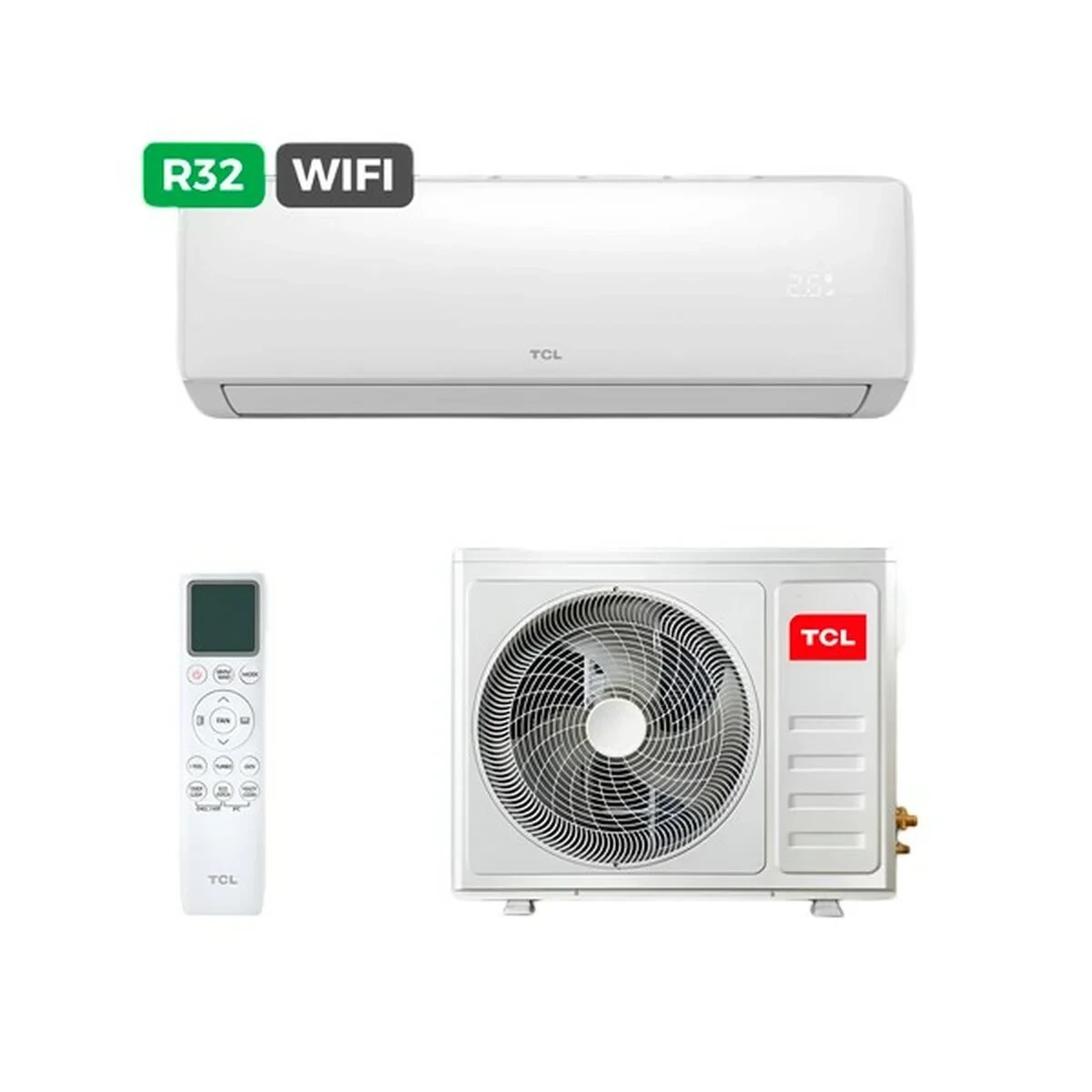 Aire Acondicionado TCL S24F2S2 6022FRIG Blanco A+/A+ 6000-6725 fg/h 6000 fg/h