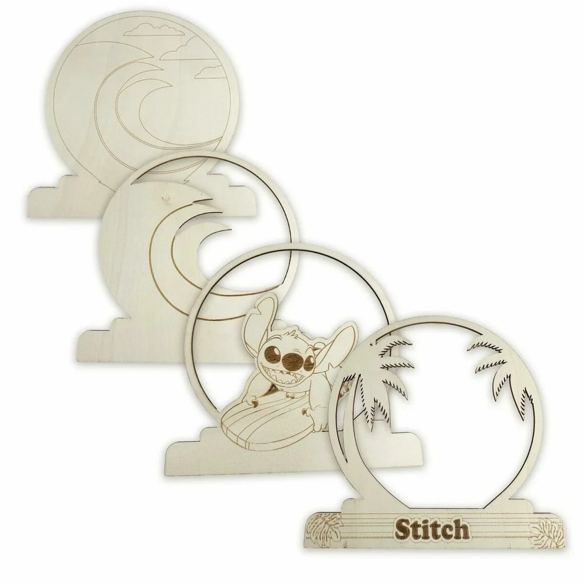 Set de Manualidades Stitch Madera