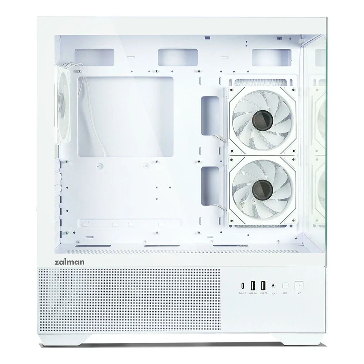 Caja Semitorre ATX Zalman CHRONIX WHITE Blanco