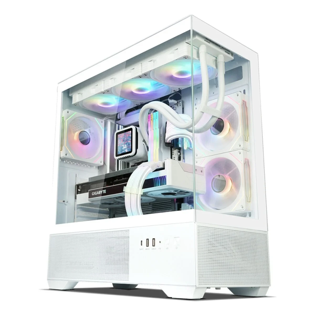 Caja Semitorre ATX Zalman CHRONIX WHITE Blanco