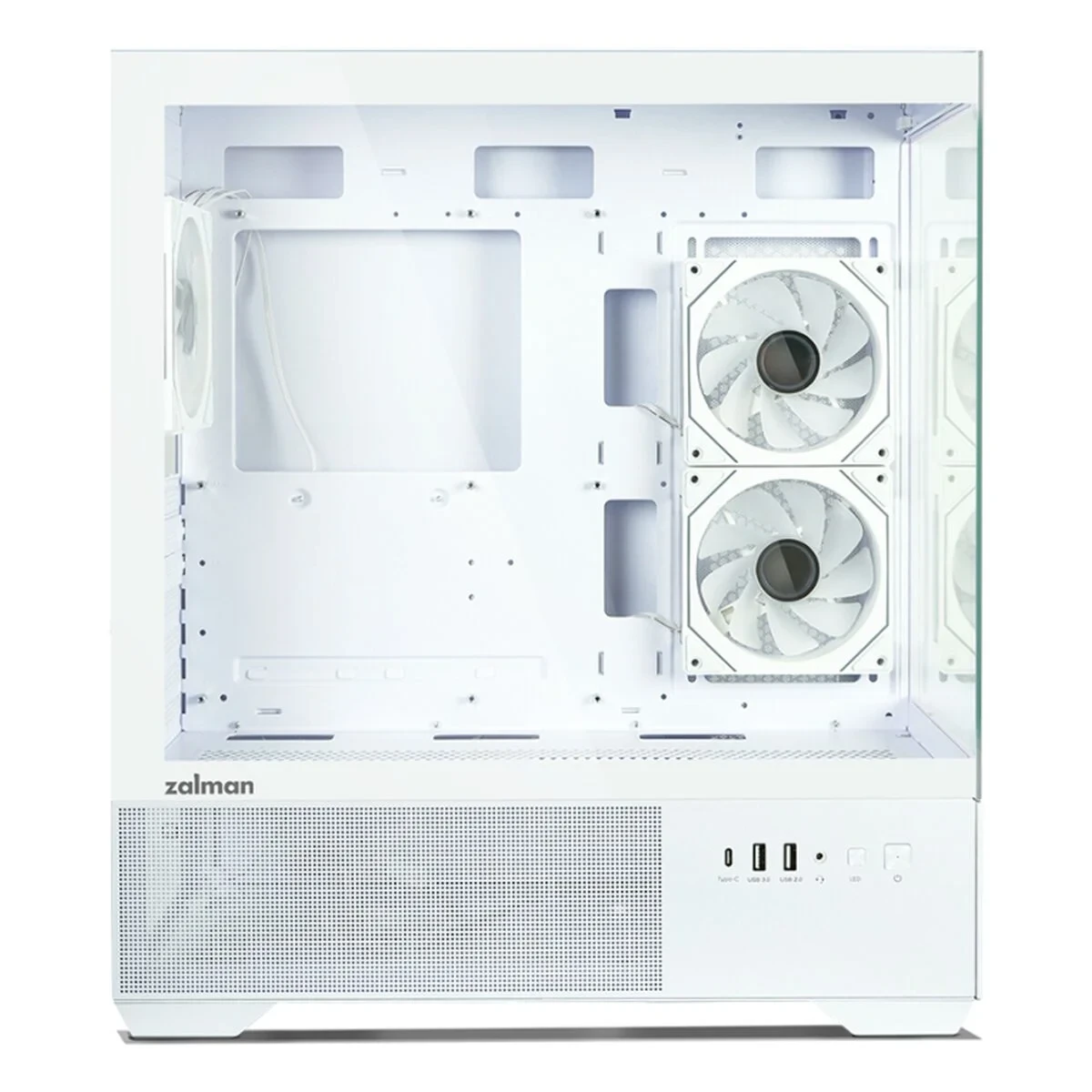 Caja Semitorre ATX Zalman CHRONIX WHITE Blanco