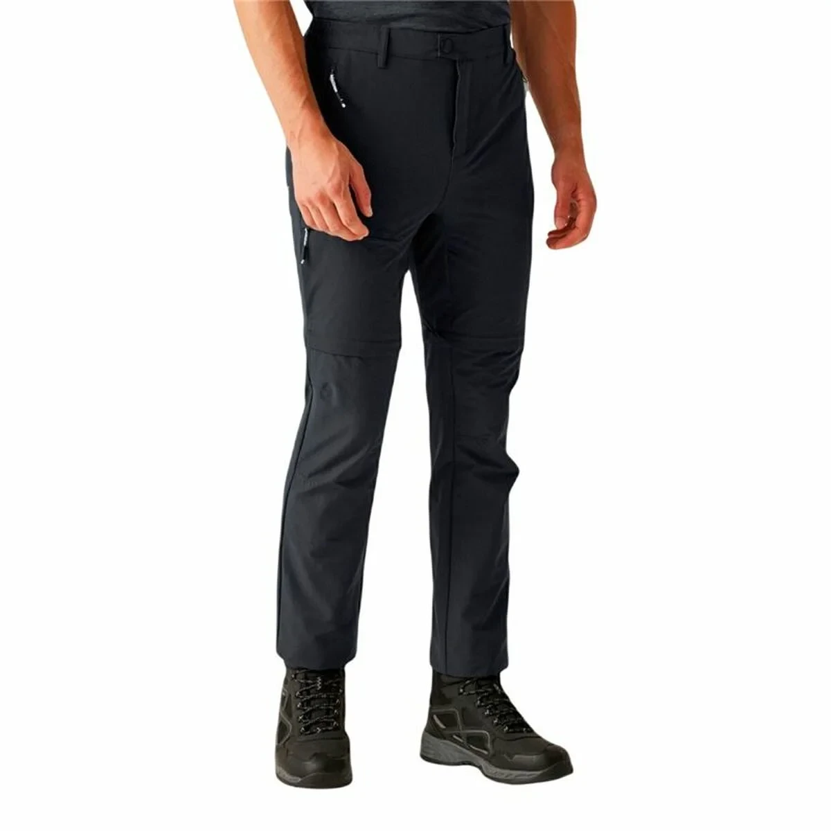 Pantalón Largo Deportivo Regatta Highton II Zip Off Negro Montaña
